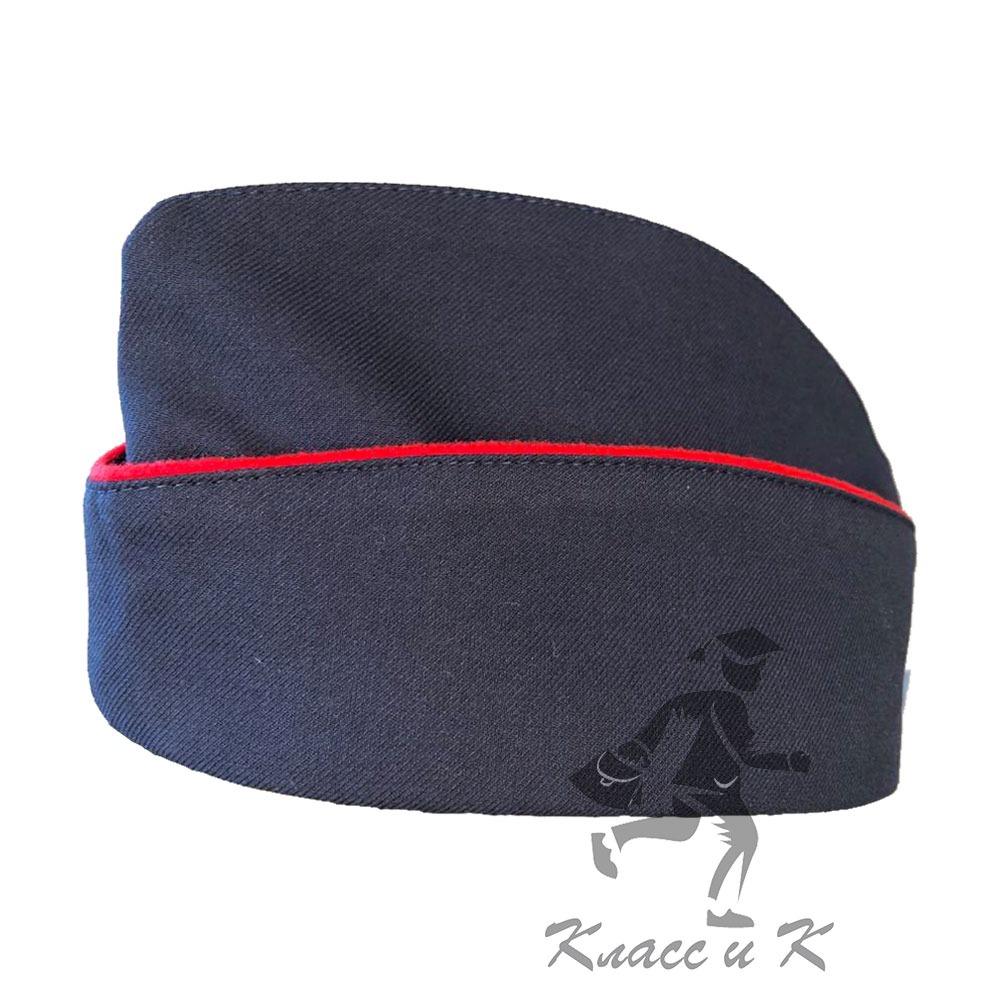 Пилотка форменная синяя с красным кантом для кадет