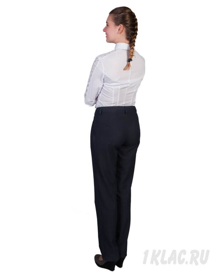 Школьные брюки для девочки «Классика» (синий элегант) купить от 830 ₽ руб.Брюки для школы
