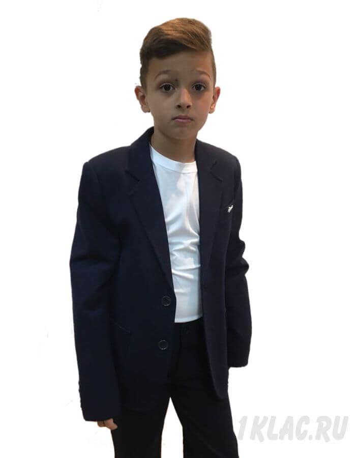 Пиджак школьный для мальчика "Классик" трикотаж