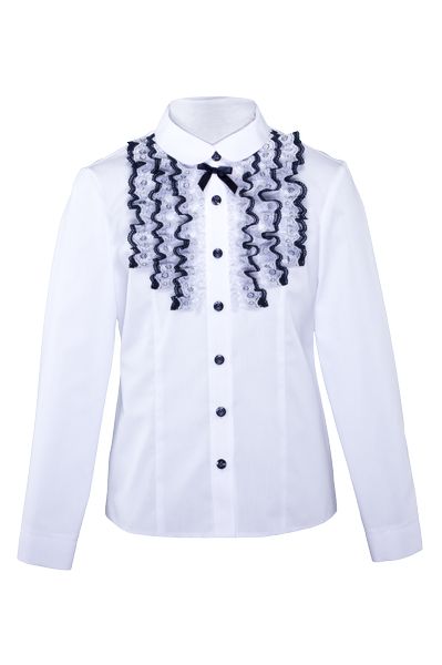 Школьная блузка  для девочки белая