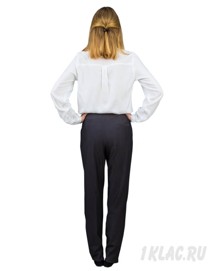 Школьные брюки для девочки "Классика 2" серые